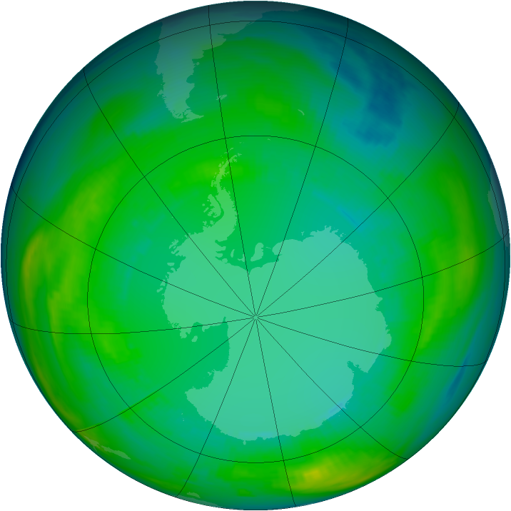 Ozone Map 1980-08-08